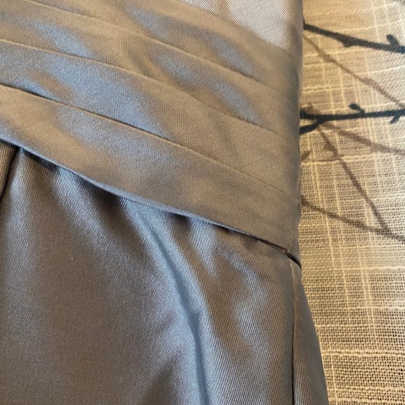 Silver Mother of the Bride knee length Dress - 2 piece - - Picture 10 of 16